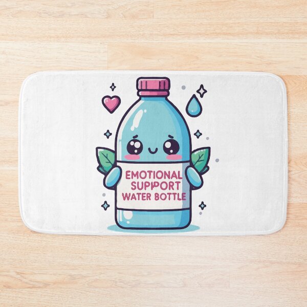 Item preview, emotional support water bottle blue designed and sold by TshirtTalkYou.