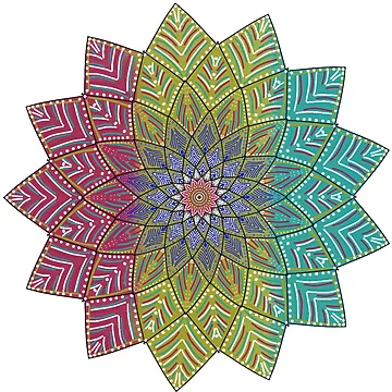 Artwork thumbnail, Color Petals by Shells Designs