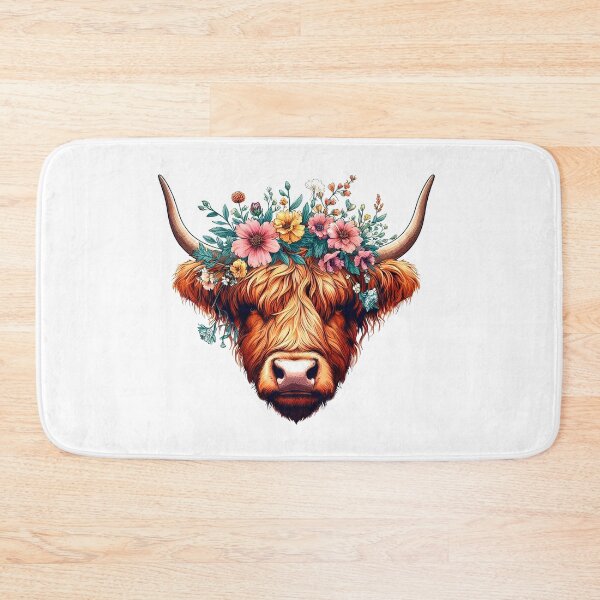 Item preview, Scottish Hairy Highland Cow Heilan Coo, Cute Highland Cow designed and sold by HEERYAK.