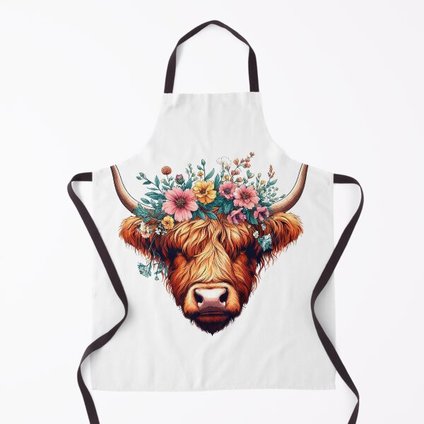 Item preview, Scottish Hairy Highland Cow Heilan Coo, Cute Highland Cow designed and sold by HEERYAK.