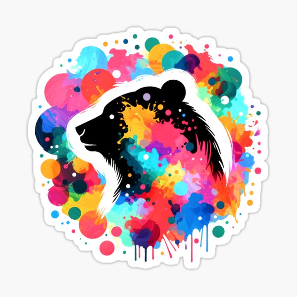 Item preview, Color Splash Bear designed and sold by ChrisButler.