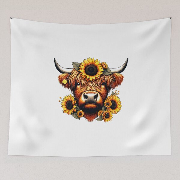 Item preview, Cute Scottish Highland Cow - Digital Art designed and sold by HEERYAK.