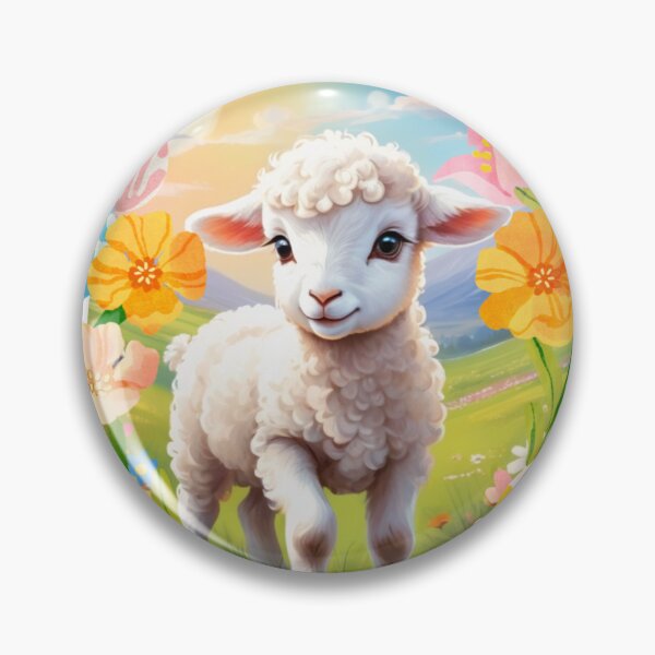 Item preview, Cute little lamb in a decorative vintage Easter egg. designed and sold by SaraSumi.