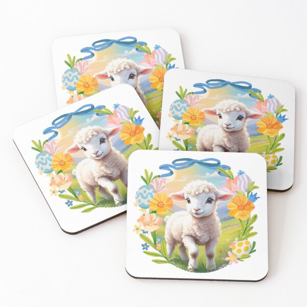 Item preview, Cute little lamb in a decorative vintage Easter egg. designed and sold by SaraSumi.