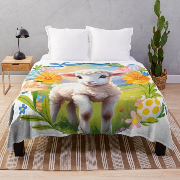 Item preview, Cute little lamb in a decorative vintage Easter egg. designed and sold by SaraSumi.