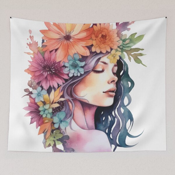 Item preview, Naturalbeauty,womenandnature,natureinspired,floralportrait,feminineflora,naturalwoman,wildflowers,womeninnature,flowerpower,organicbeauty designed and sold by MissCirce1993.