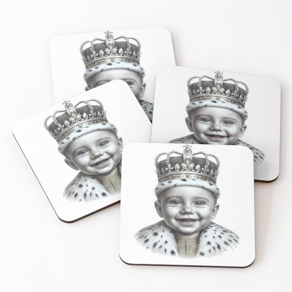 Item preview, First kingdom - Cute baby is smiling on his throne designed and sold by NovaMode.