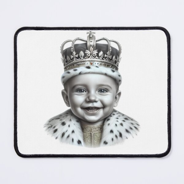 Item preview, First kingdom - Cute baby is smiling on his throne designed and sold by NovaMode.