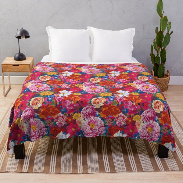 Item preview, Patrón floral colorido con flores exuberantes designed and sold by ImagineCorner.