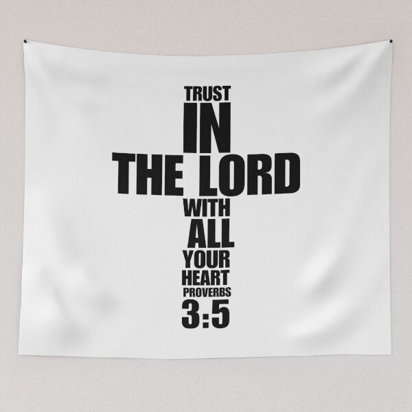 Item preview, Proverbs 3:5 Cross | Bible Verse Quote | Christian | Trust The Lord with All Your Heart | Cross  designed and sold by christiangoods.