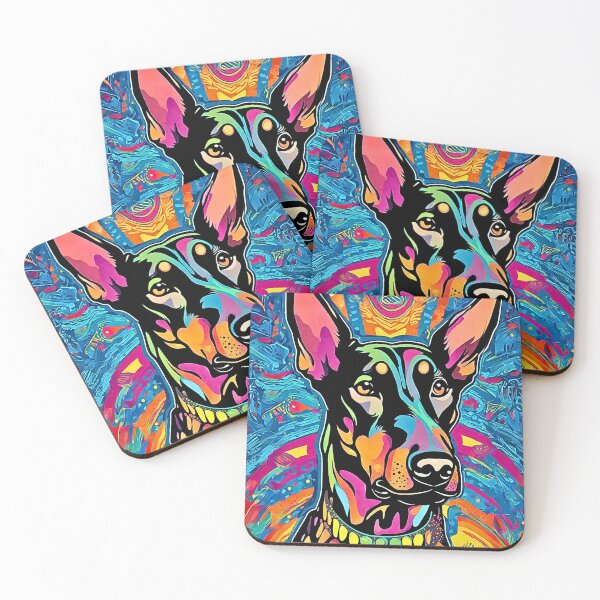 Item preview, Psychedelic Doberman Pinscher designed and sold by Fredster1966.