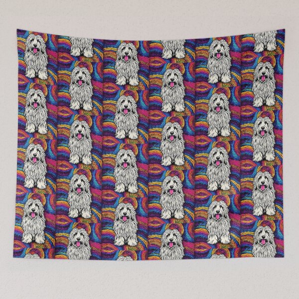 Item preview, Psychedelic Polish Lowland Sheepdog designed and sold by Fredster1966.