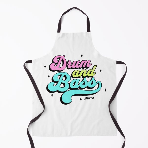 Item preview, DRUM AND BASS - Junglist Retro Font (black/lime/pink) designed and sold by Discothreadz.