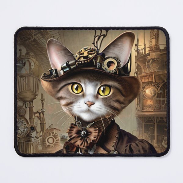 Item preview, Steampunk fantasy cat lady designed and sold by Astralia.