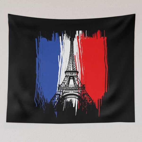 Item preview, Eiffel Tower Paris France with French Tricolor  designed and sold by Greenbaby.