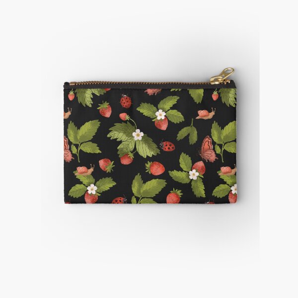Item preview, Lady beetle and strawberries print designed and sold by pinkyfish1010.