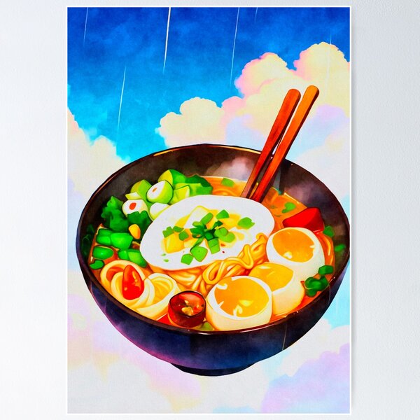 Item preview, celestial Ramen (cloudy and rainy weather) designed and sold by asanaworld.