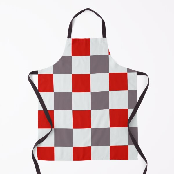 Item preview, Red and Gray Checkers on White Background/ Red and Gray Gingham - Repeating Pattern designed and sold by Victoria Rose.