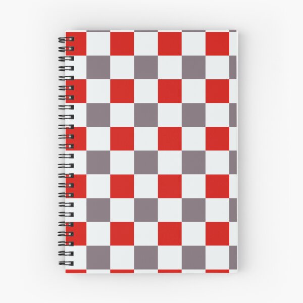 Item preview, Red and Gray Checkers on White Background/ Red and Gray Gingham - Repeating Pattern designed and sold by Victoria Rose.