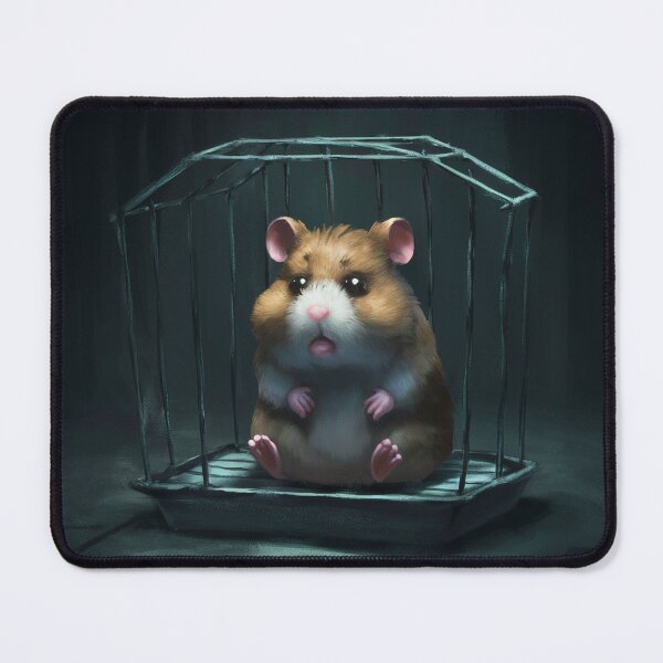 Item preview, Sad Hamster in Cage designed and sold by Adarsh03.