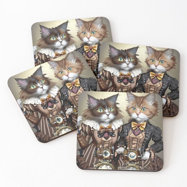 Item preview, Ladies Victorian steampunk duo cat designed and sold by Astralia.
