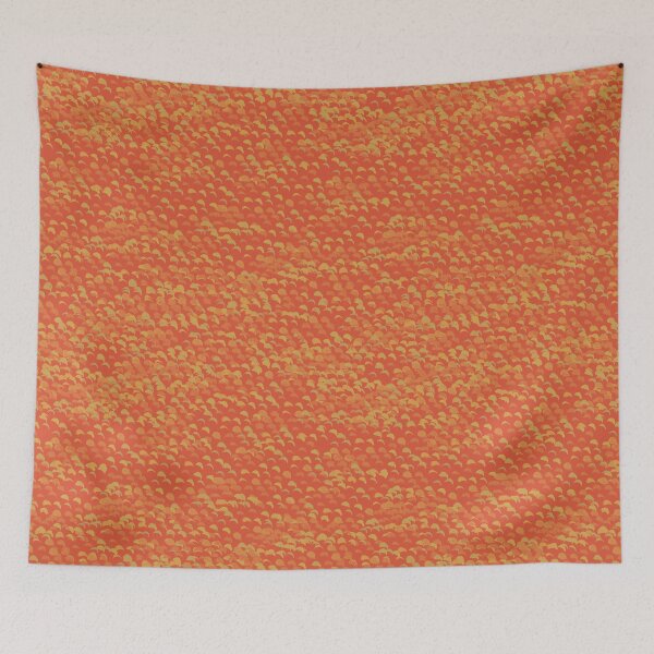 Item preview, Sydney Kirribilli-Inspired Protea Petals Pattern – Vibrant Australian Coastal Flora Series in Acid Orange and Yellow designed and sold by Jay Dee Dearness.