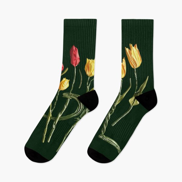Item preview, April Blossoms: Vibrant Tulip Handcrafted Typography designed and sold by Ace Apparel  Attire.