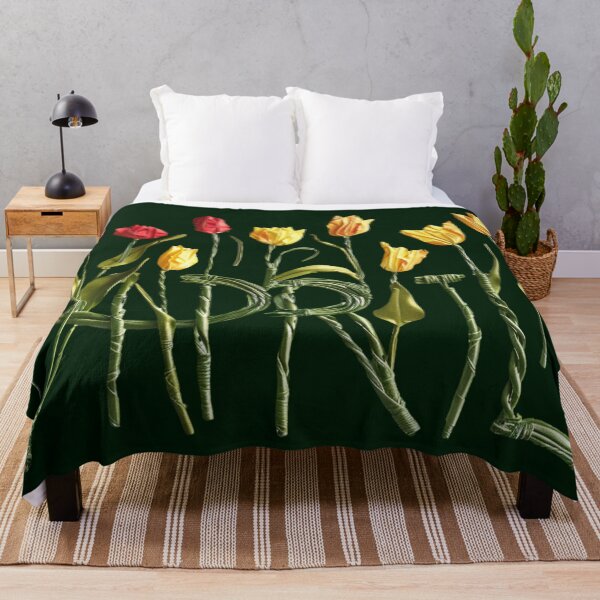 Item preview, April Blossoms: Vibrant Tulip Handcrafted Typography designed and sold by Ace Apparel Attire.