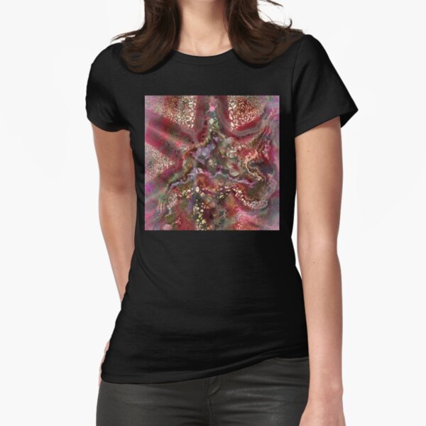 Alien Squiggles 1 Fitted T-Shirt