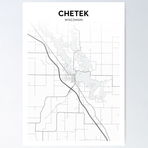Item preview, Chetek City Map designed and sold by OrtaMaps.