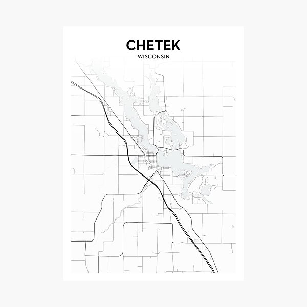 Item preview, Chetek City Map designed and sold by OrtaMaps.