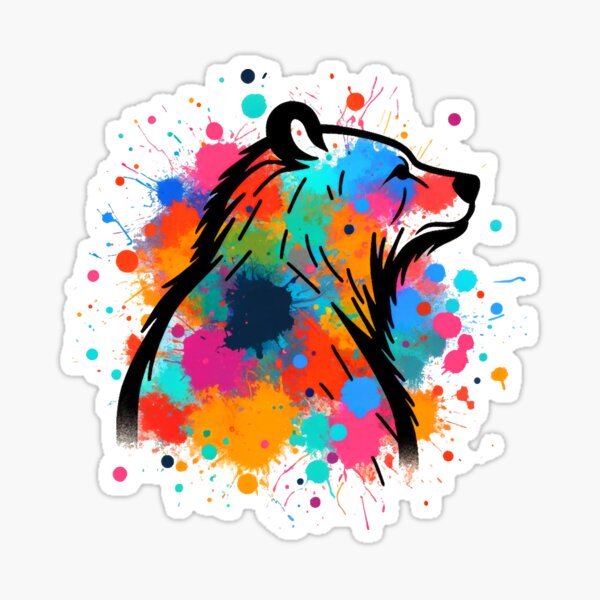 Item preview, Color Splash Bear 2 designed and sold by ChrisButler.