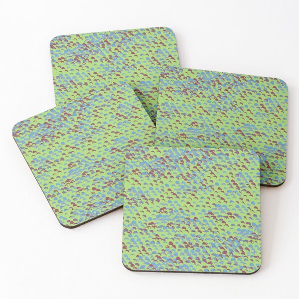 Item preview, Coastal Breeze-Inspired Protea Petals Pattern – Refreshing Blue and Green Australian Flora Textile Design designed and sold by Jay Dee Dearness.