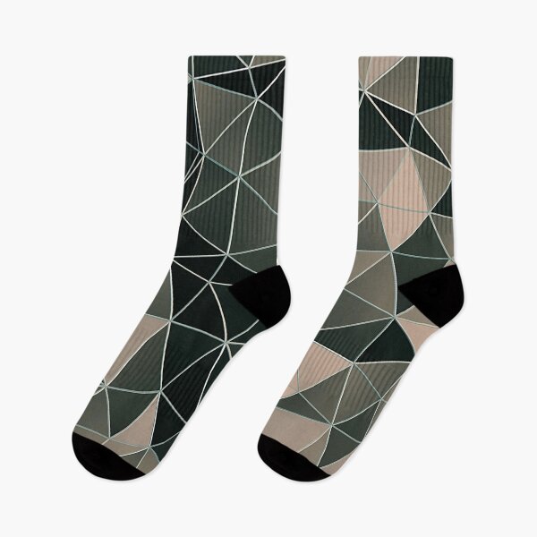 Item preview, Triangles pattern,green,beige designed and sold by cutecrazytshirt.