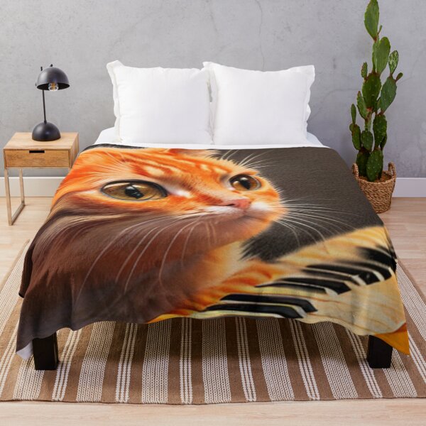 Item preview, Virtuoso pianist orange cat designed and sold by Artbellachi.
