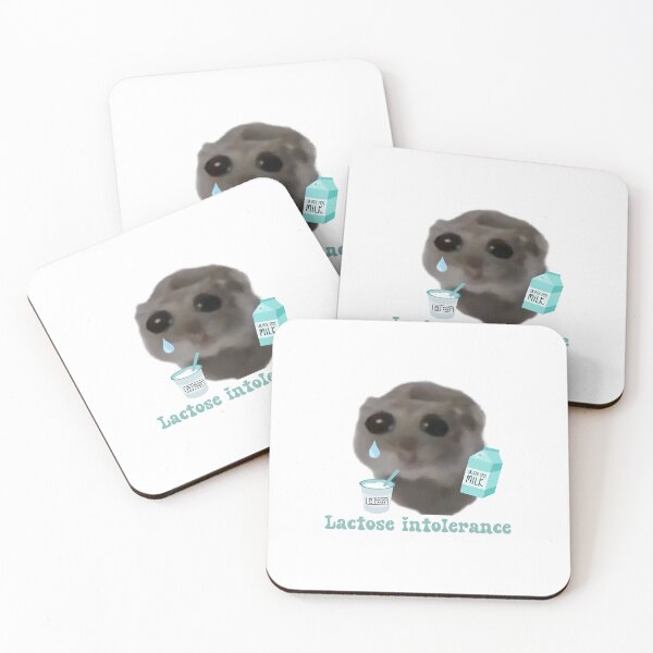 Item preview, Sad hamster, lactose intolerance  designed and sold by suzancreations.