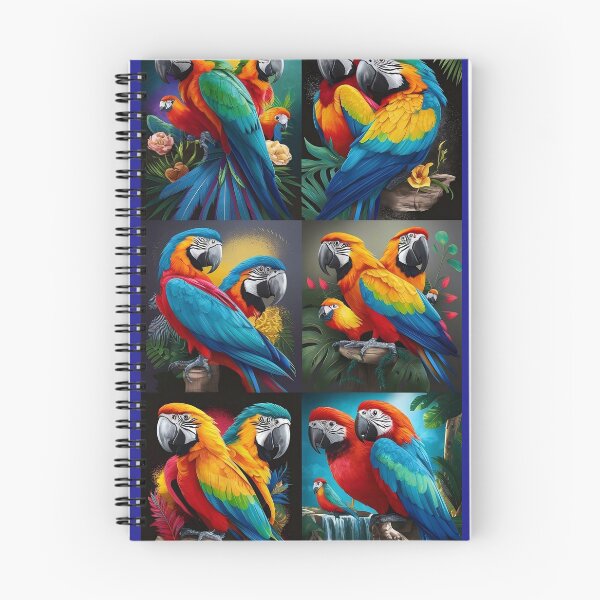 Item preview, Colorful macaw parrot collection designed and sold by DunuStore.