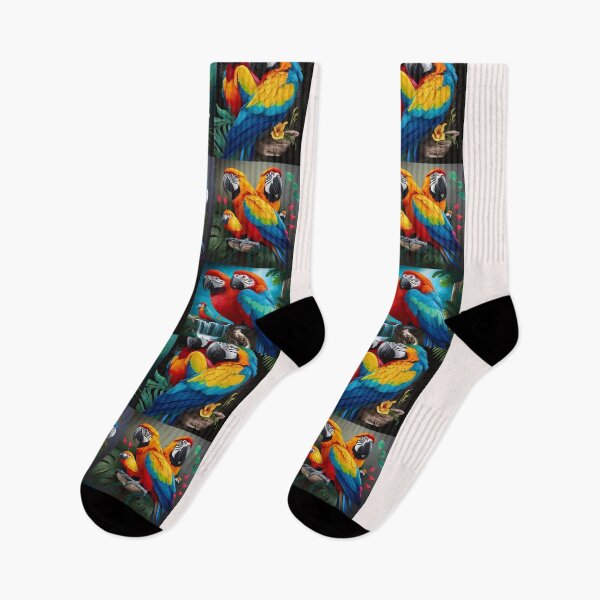 Item preview, Colorful macaw parrot collection designed and sold by DunuStore.