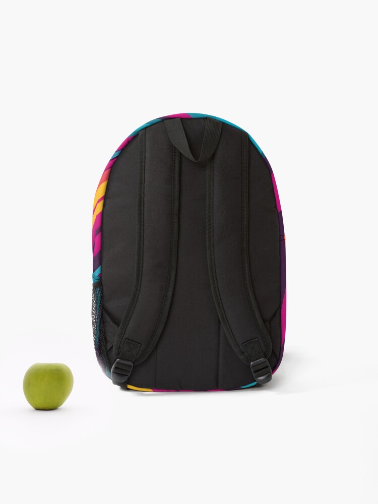 Thumbnail 2 of 3, Backpack, Vibrant Vortex designed and sold by papi1998.