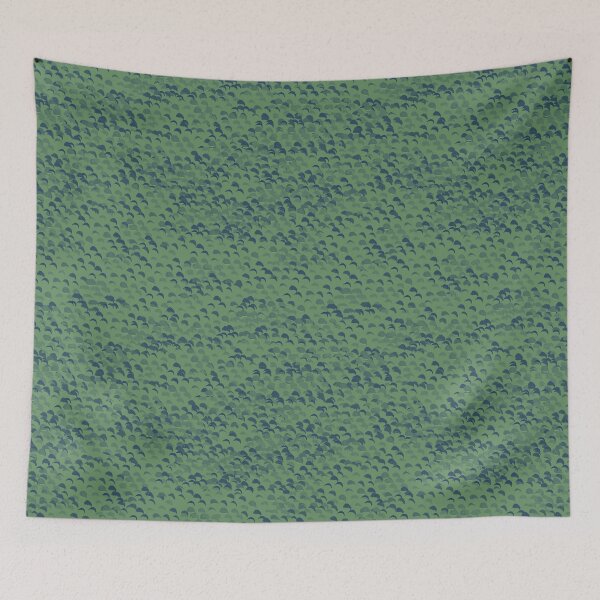 Item preview, Rainforest Canopy Serenade Protea Petals Pattern – Lush Deep and Mid-Green Textile Design from 'In The Breeze' Series designed and sold by Jay Dee Dearness.