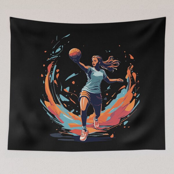 Item preview, Handball player streetwear iconic style designed and sold by LuminOrb.