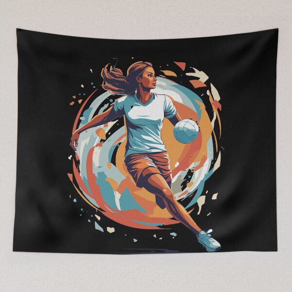 Item preview, Handball player streetwear iconic style designed and sold by LuminOrb.