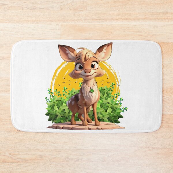 Item preview, Deer: Beware Animal Crossing Ahead Wildlife Illustration designed and sold by RvinJo8.