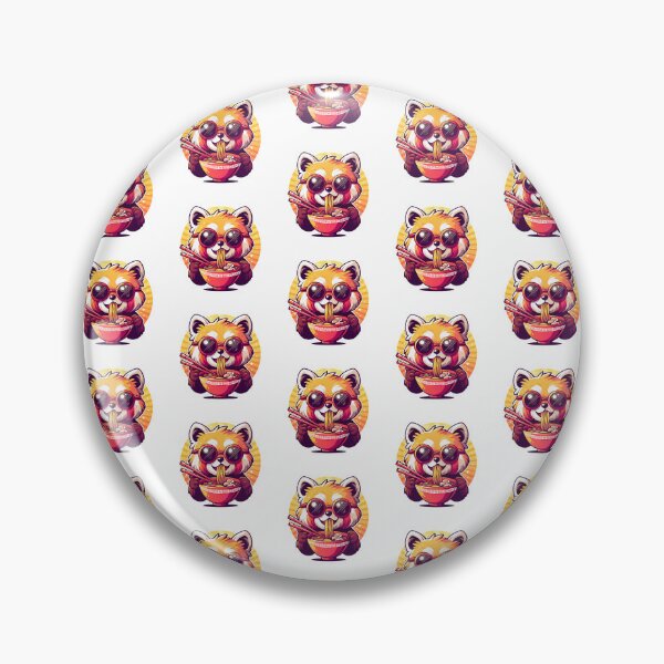 Item preview, Red Panda Eating Ramen designed and sold by PeelZinc.