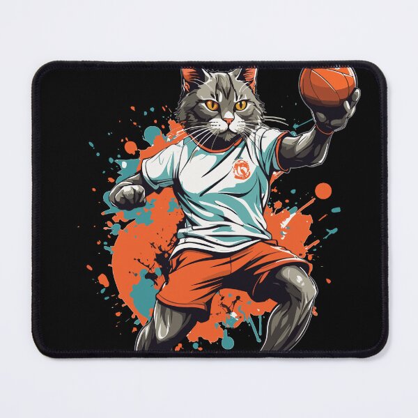 Item preview, Handball cat ball sport streetwear style designed and sold by LuminOrb.