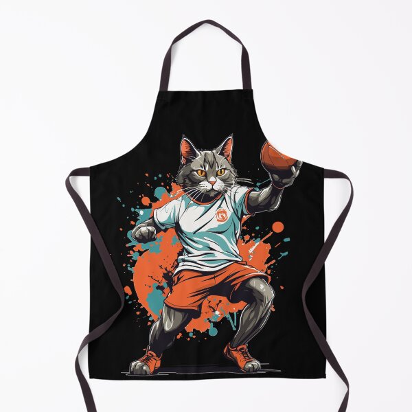 Item preview, Handball cat ball sport streetwear style designed and sold by LuminOrb.