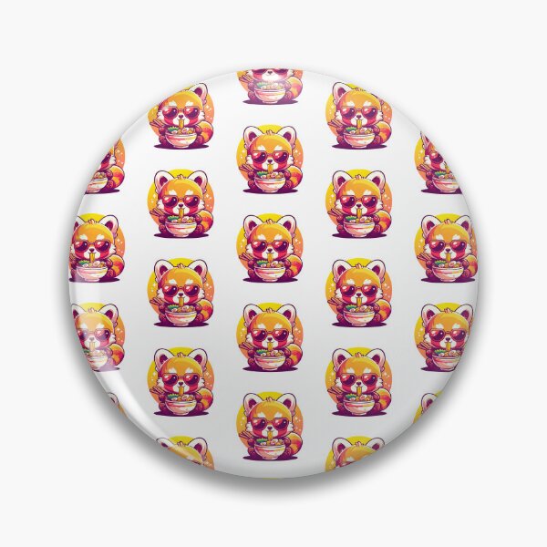Item preview, Red Panda Eating Ramen designed and sold by PeelZinc.