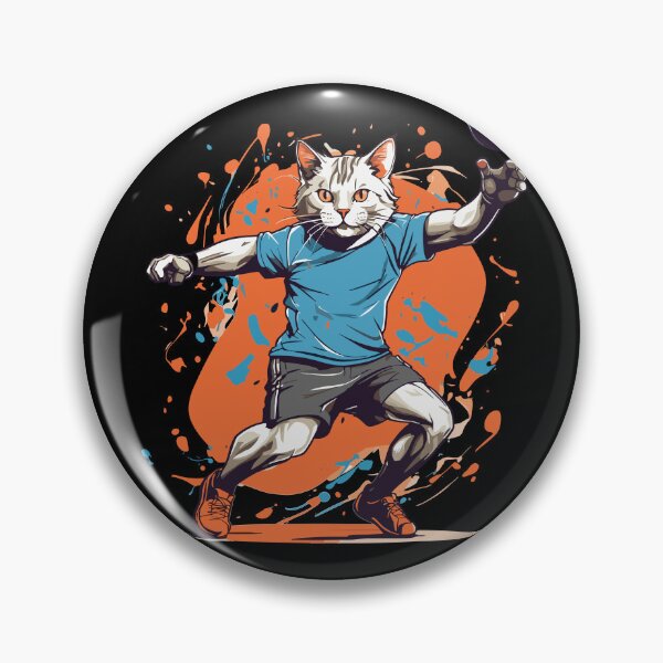 Item preview, Handball Cat Streetwear Iconic Style designed and sold by LuminOrb.
