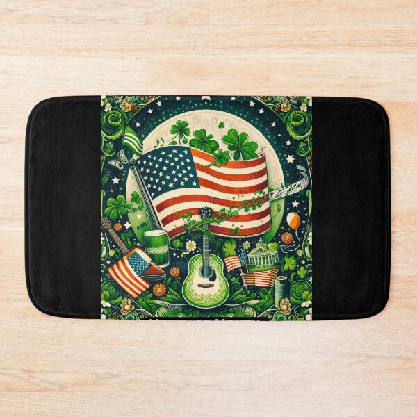 Item preview, Shamrock Guitar ☘ March is Irish American Heritage Month T-Shirts designed and sold by ItsAKinkThing.