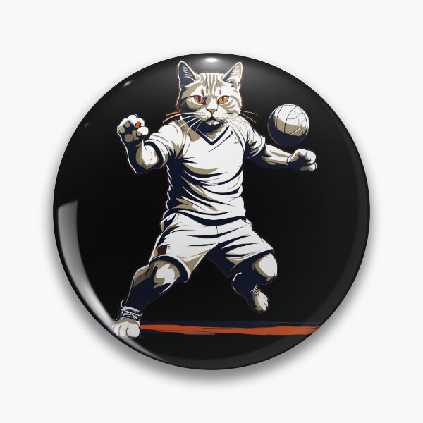 Item preview, Cool handball cat. Iconic streetwear look designed and sold by LuminOrb.